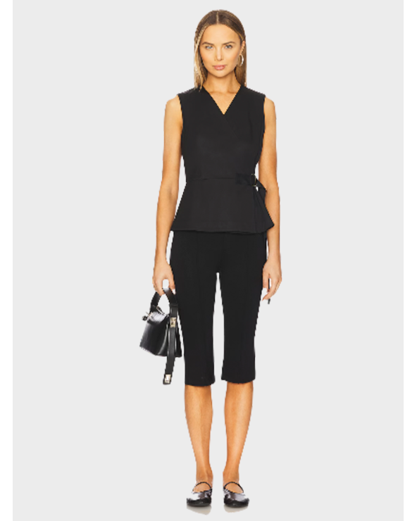 SL V WRAP TOP COTTON