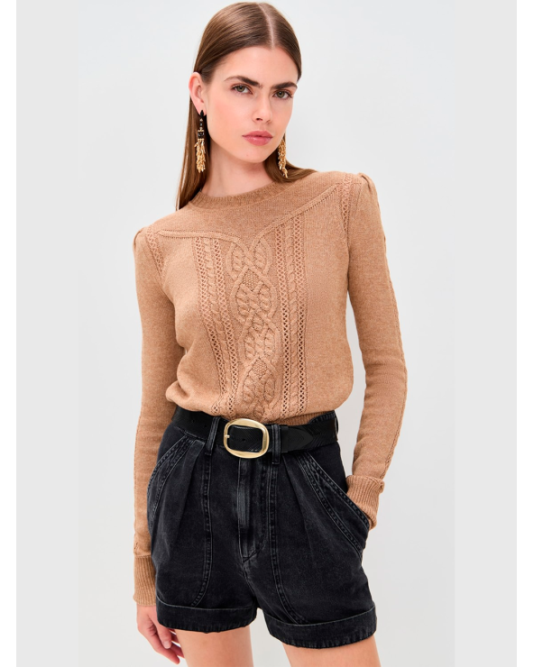 Isabel Marant Girona Platja d’Aro Jersey Camel
