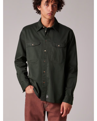 Official Paul Smith Store in Girona | Men Dark green fit garment shirt