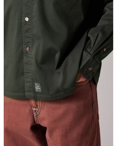 Official Paul Smith Store in Girona | Men Dark green fit garment shirt