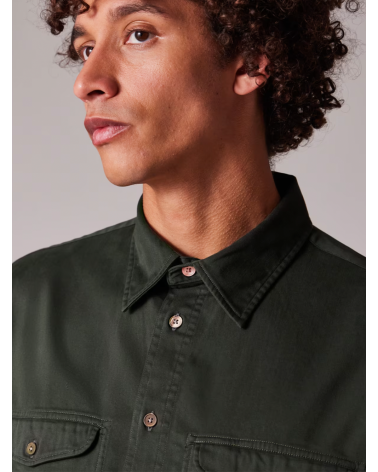 Official Paul Smith Store in Girona | Men Dark green fit garment shirt