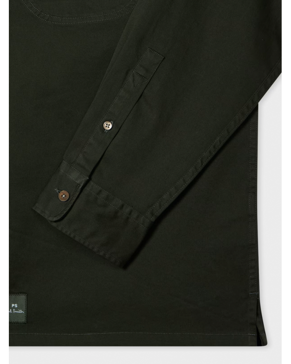 Official Paul Smith Store in Girona | Men Dark green fit garment shirt