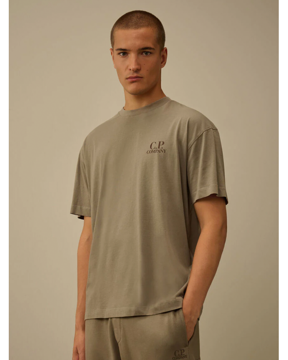Camiseta algodón logo Fallen Rock | C.P. Company oficial
