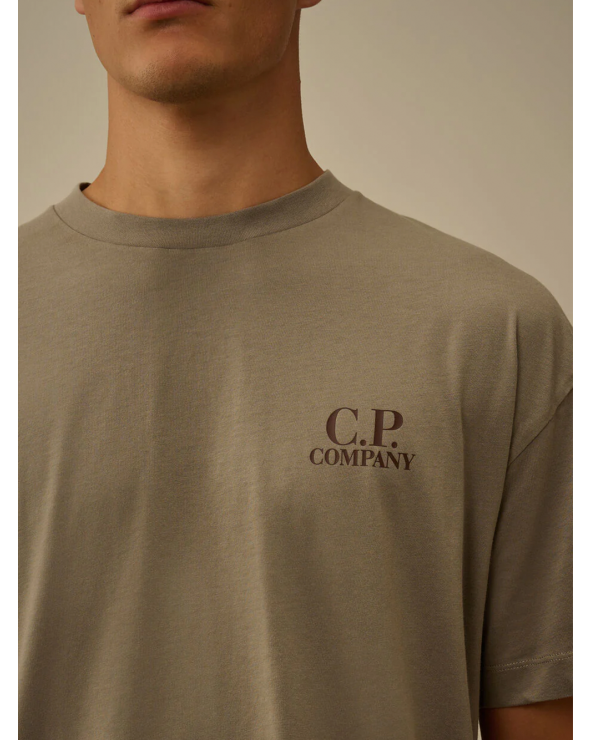 Camiseta algodón logo Fallen Rock | C.P. Company oficial