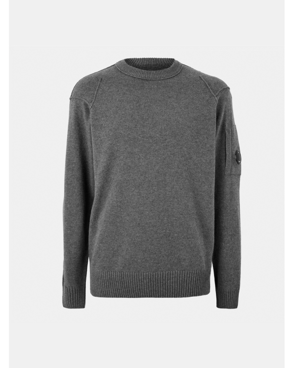 C.P. Company Gunmetal Stretch Cotton Sweater for Men | Official