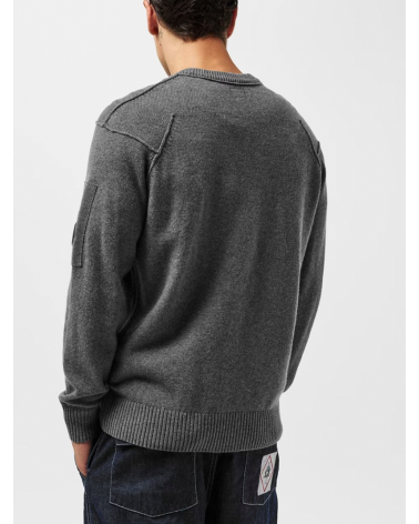 C.P. Company Gunmetal Stretch Cotton Sweater for Men | Official