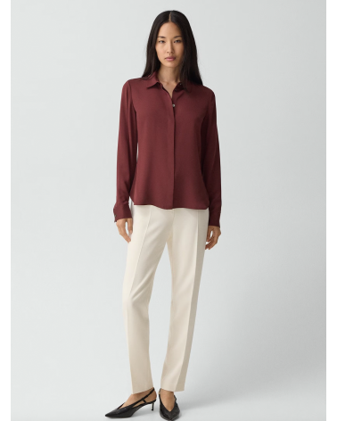 Theory Silk Georgette Fitted Shirt | Luxury Fashion Girona