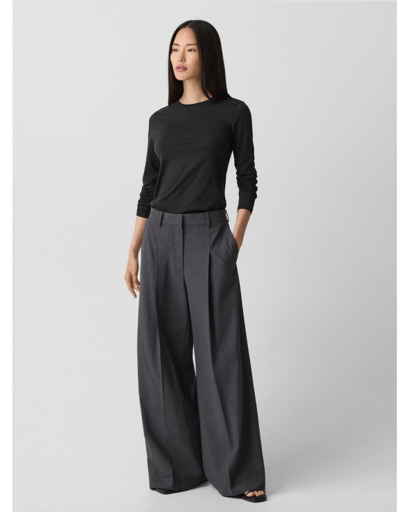 Theory Organic Pima Cotton Long-Sleeve Tee | Premium Fashion Girona