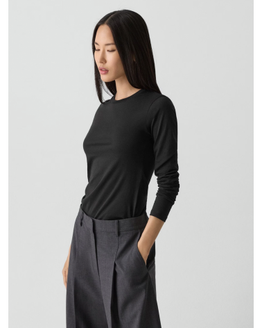 Theory Organic Pima Cotton Long-Sleeve Tee | Premium Fashion Girona