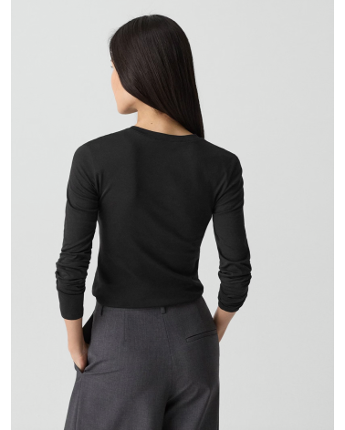 Theory Organic Pima Cotton Long-Sleeve Tee | Premium Fashion Girona