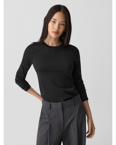 Theory Organic Pima Cotton Long-Sleeve Tee | Premium Fashion Girona