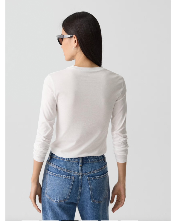 Theory Organic Pima Cotton Long-Sleeve Tee | Premium Fashion Girona
