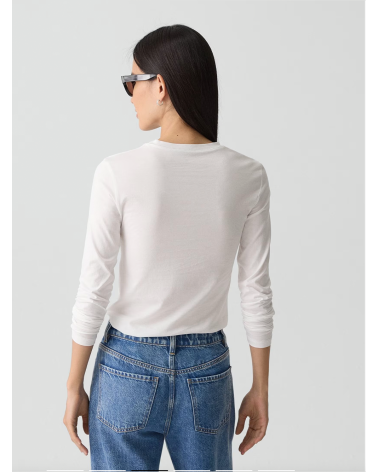 Theory Organic Pima Cotton Long-Sleeve Tee | Premium Fashion Girona