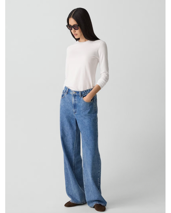 Theory Organic Pima Cotton Long-Sleeve Tee | Premium Fashion Girona