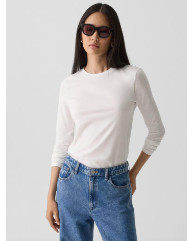 Theory Organic Pima Cotton Long-Sleeve Tee | Premium Fashion Girona