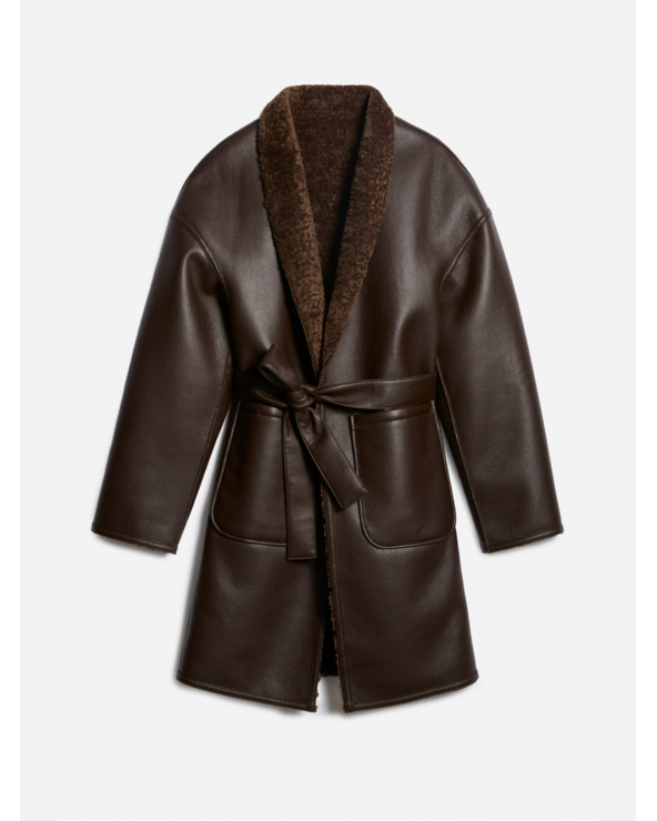 Vanessa Bruno Reversible Faux Shearling Coat | Premium Fashion Girona