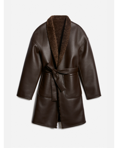 Vanessa Bruno Reversible Faux Shearling Coat | Premium Fashion Girona