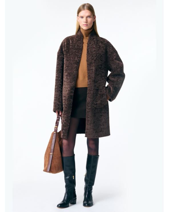 Vanessa Bruno Reversible Faux Shearling Coat | Premium Fashion Girona