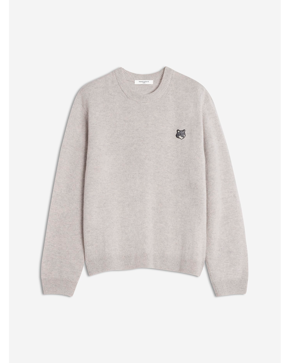 Maison Kitsuné Grey Fox Head Jumper – Lambswool Men Girona