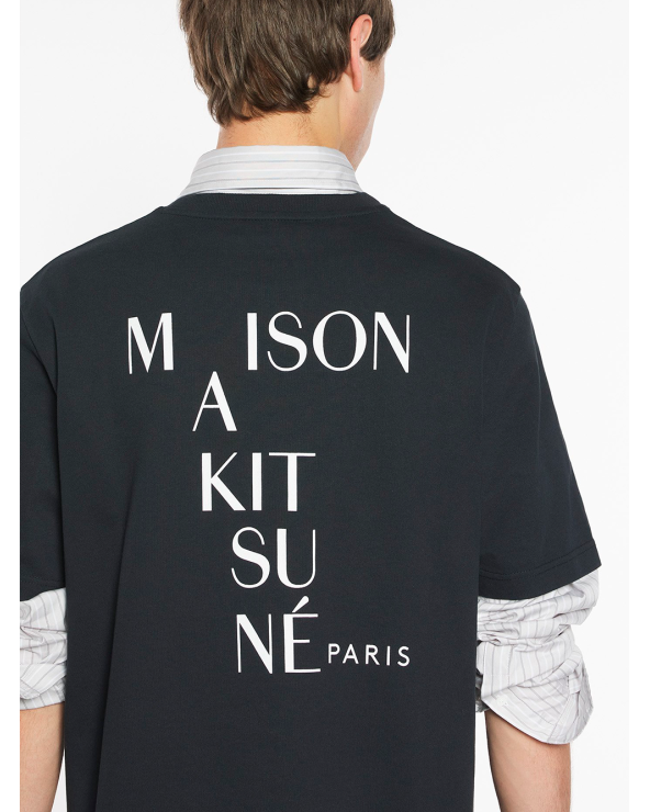 Maison Kitsuné Crossword T-Shirt – Organic Cotton Men Girona