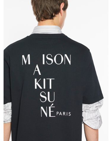 Maison Kitsuné Crossword T-Shirt – Organic Cotton Men Girona