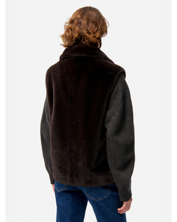 Faux Fur Vest Brown | Vanessa Bruno Girona Platja d'Aro