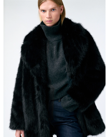 Vanessa Bruno Faux Fur Jacket – Parisian Style & Elegance