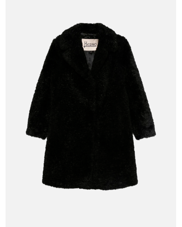 Herno Faux Fur Teddy Coat | Italian Winter Elegance