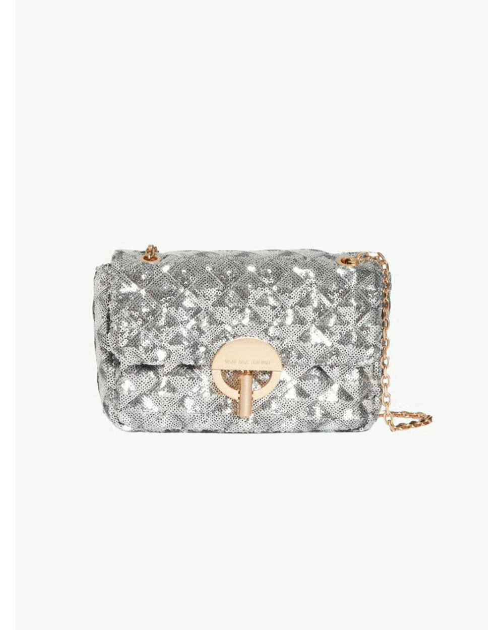Bolso Moon Medio de lentejuelas plateadas Vanessa Bruno | Bolso de fiesta