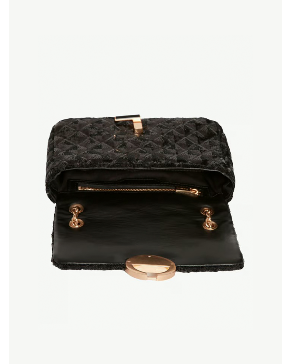 Bolso Moon Medio de lentejuelas plateadas Vanessa Bruno | Bolso de fiesta