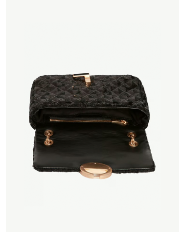 Bolso Moon Medio de lentejuelas plateadas Vanessa Bruno | Bolso de fiesta