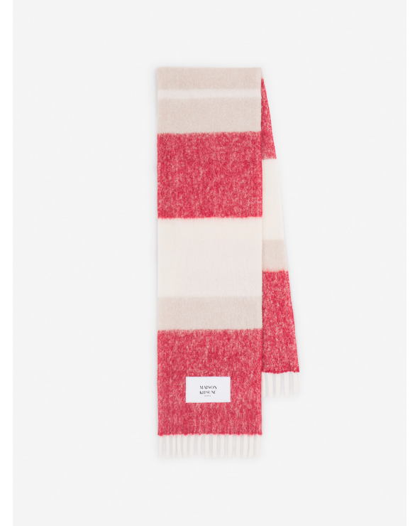 Bufanda de rayas en lana de alpaca Maison Kitsuné | Tiendas Girona