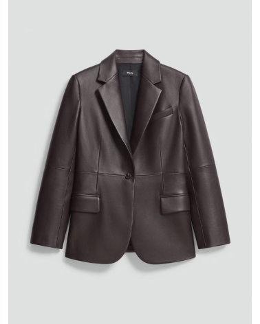 Theory Lamb Leather Blazer | Luxury Leather Jacket